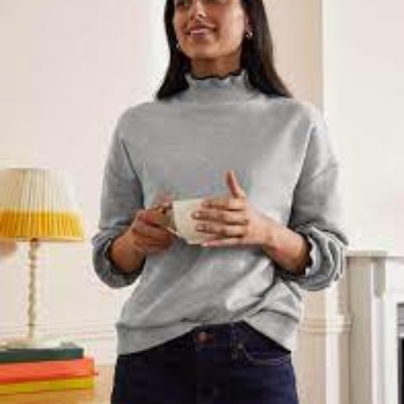 Boden Ruffle Detail Sweatshirt - Picture 1 of 6